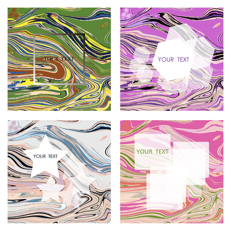 Vector illustration of bright color abstract pattern background with line gradient texture for minimal dynamic cover design. Poster, flyer, templat, magazine, webのイラスト素材