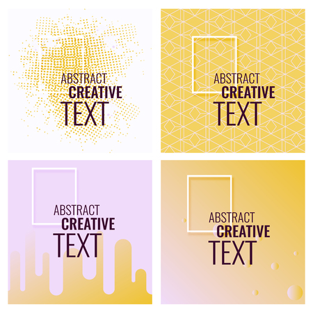 Modern abstract circle geometric design, pattern, round badge and background for modern design, decorated, flyer, cover and template.のイラスト素材