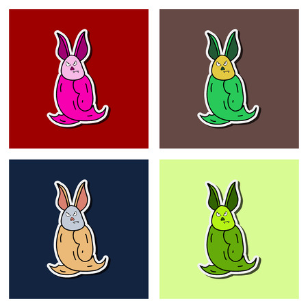 cartoon Halloween bat. Design for Halloween party decoration. Vector illustration. Trick or Treat Concept. Illustration isolated on background.のイラスト素材