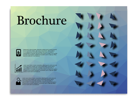 Brochure template flyer design vector background brochure, design, flyer, templateの写真素材