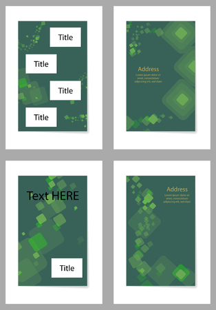 Brochure template flyer design vector backgroundのイラスト素材