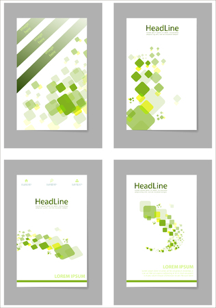 Business presentation templates. Vector infographic elements for company presentation slides, corporate annual report, marketing flyers, leaflets and brochures, banners and web design.のイラスト素材