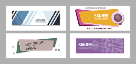Set of Vector design Banner background.のイラスト素材