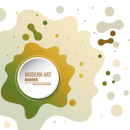 Modern art abstract banner. Vector square frame for text with blue paintbrush lines.のイラスト素材