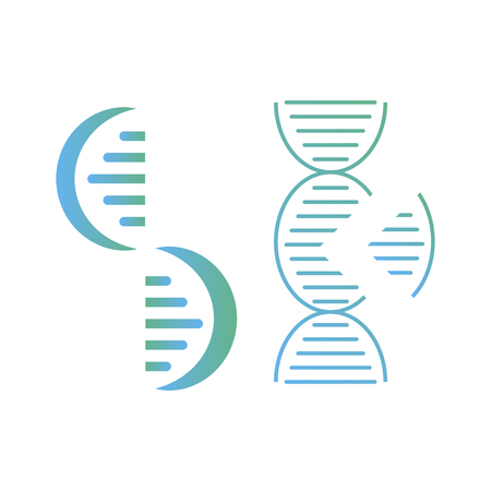 DNA, genetic sign, elements and icons collectionのイラスト素材