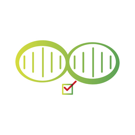 DNA, genetic sign, elements and icons collectionのイラスト素材