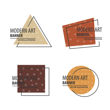 vector illustration. A minimalistic hipster colored frame design. Vector line gradient halftone. frame for text Modern Art graphics. design business cards, invitations, gift cards, flyers ,brochuresのイラスト素材