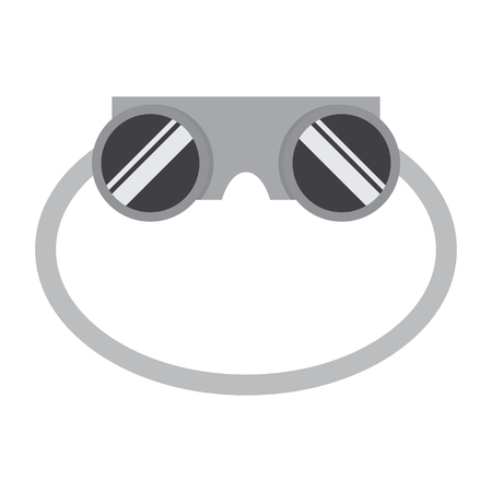 Isolated Chemical goggles and welding goggles on transparent backgroundのイラスト素材