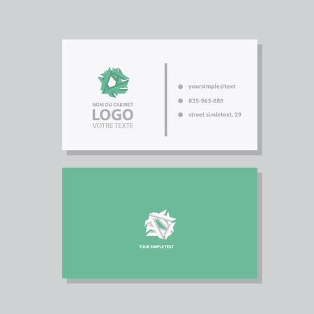 Vector abstract creative business cardsのイラスト素材