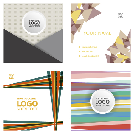 Colorful geometric background. Simple shapes composition. design layout for banner or poster.Eps10 vector.のイラスト素材