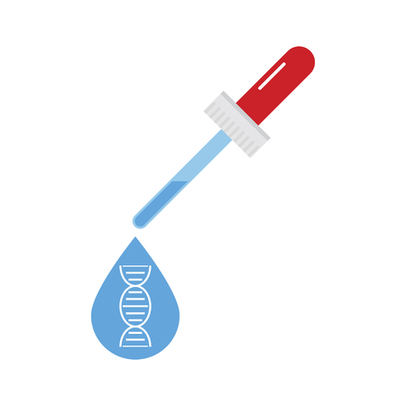 DNA, genetic sign, elements and icons collectionのイラスト素材