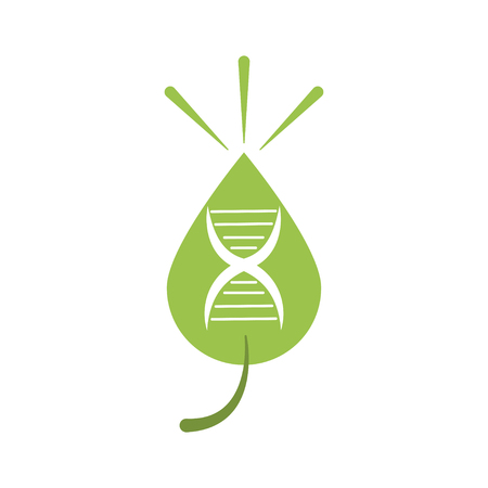 DNA, genetic sign, elements and icons collectionのイラスト素材