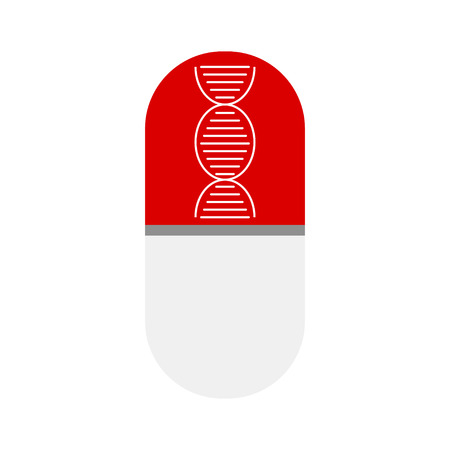 DNA, genetic sign, elements and icons collectionのイラスト素材