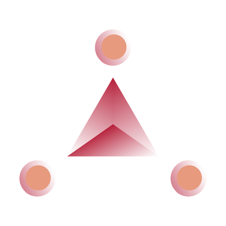 Colorful Infographic process chart and arrows with step up options. Vector templateのイラスト素材