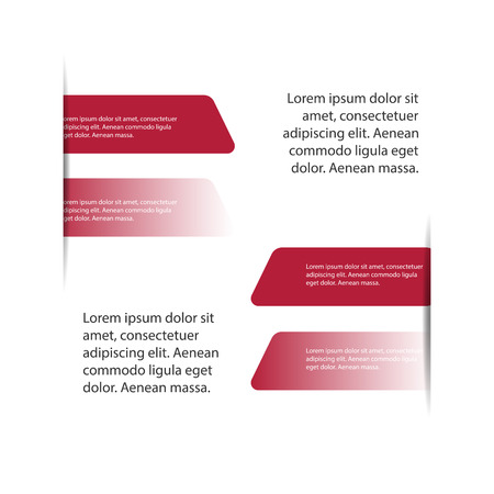 Colorful Infographic process chart and arrows with step up options. Vector templateのイラスト素材