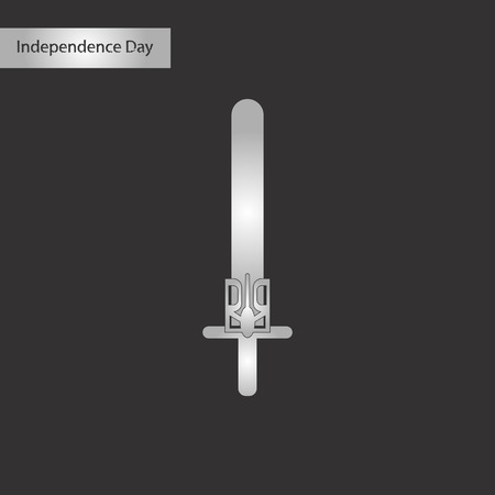 black and white style icon emblem of Ukraineのイラスト素材