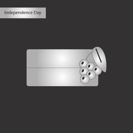 black and white style icon Ukrainian flagのイラスト素材