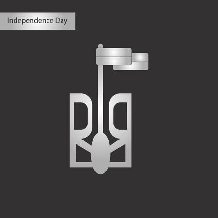 black and white style icon of emblem of Ukraineのイラスト素材