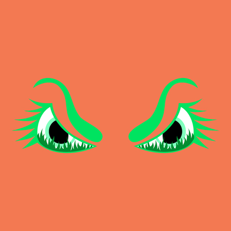 icon on theme evil emotions faceのイラスト素材