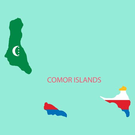 Modern Map - Comoros KMのイラスト素材