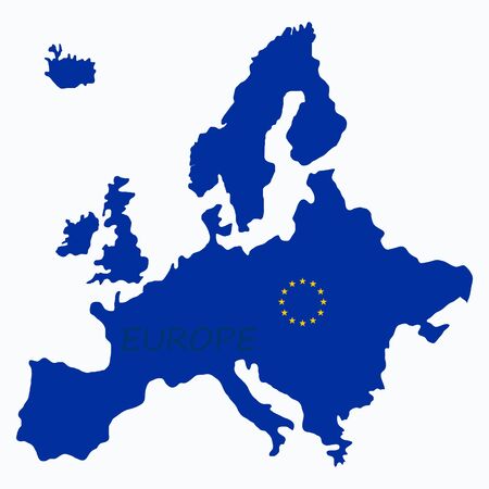 EUROPE MAP VECTOR illustrationのイラスト素材