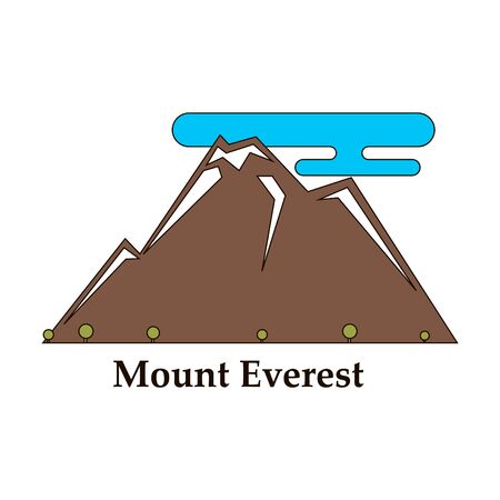 Alps mountain landscape at Europe Switzerlandのイラスト素材