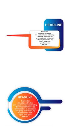 headline sign. headliner paper origami speech bubble. headliner tag. headline bannerのイラスト素材