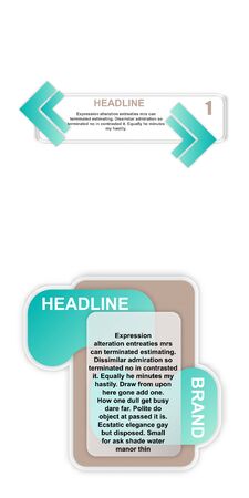 headline sign. headliner paper origami speech bubble. headliner tag. headline bannerのイラスト素材