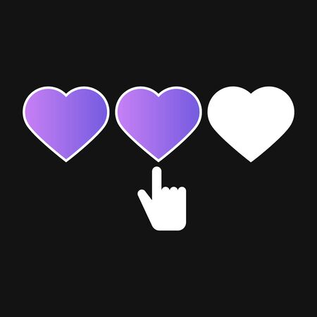 heart, like vector icon like, icon, social, media, buttonのイラスト素材