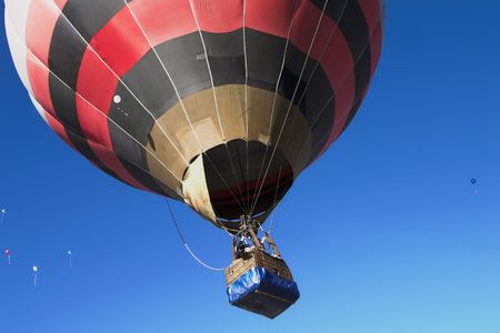 Balloon on a background of the blue skyの写真素材