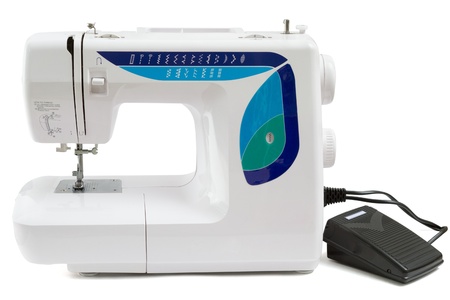 Sewing machine - isolated on white background