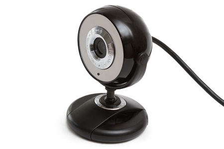 Web camera isolated on white background
