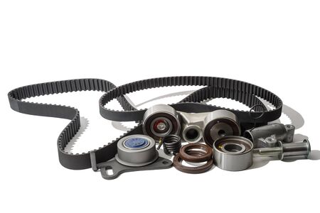 Spare parts for repairing the gas distribution mechanism of a carの写真素材