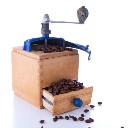 Old coffee grinderの写真素材