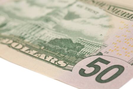 Closeup of banknoteの写真素材
