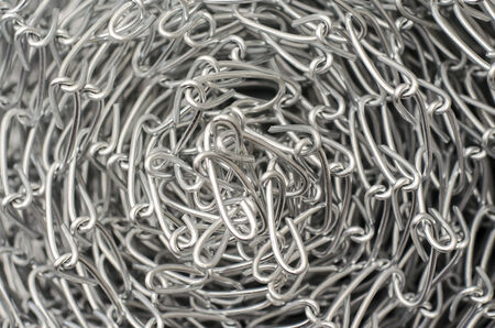 Close up of wire  mesh fence in roll
