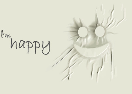 the cloth dropped cover a smile faceのイラスト素材