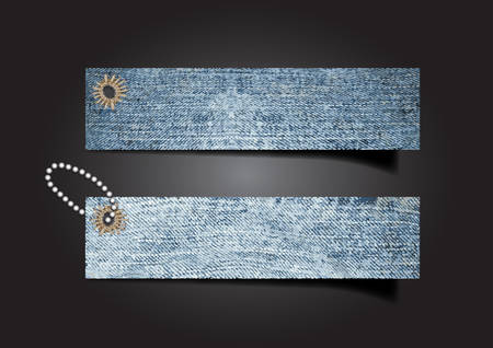 Vector, Jean tag blank for add text or wordingのイラスト素材