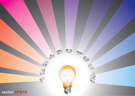 info graphics,  Lamp and shadowのイラスト素材