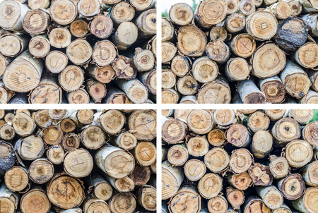 An image of a lot of pyre, woodpileの写真素材