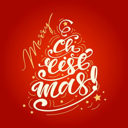 Christmas greeting card design concept.のイラスト素材