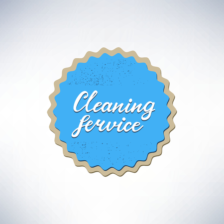 Vector Badge Cleaning Serviceのイラスト素材