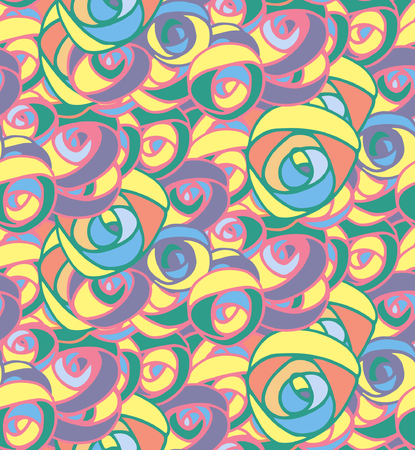 Seamless pattern with ethnic design.のイラスト素材