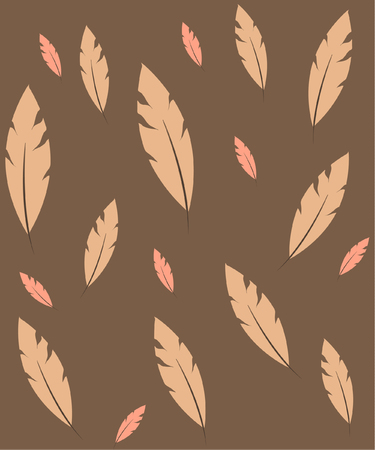 Vector illustration with leaves. Seamless pattern.のイラスト素材