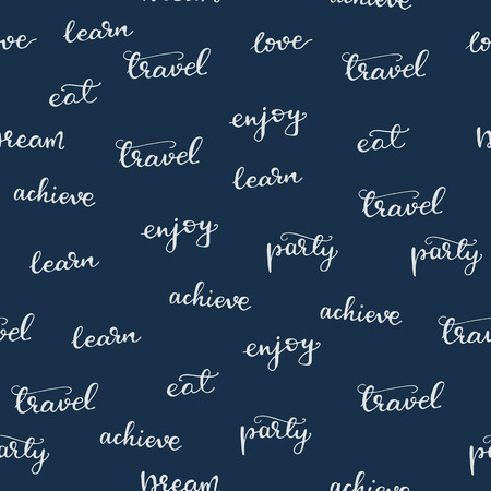 Pattern with Lettering elements.のイラスト素材