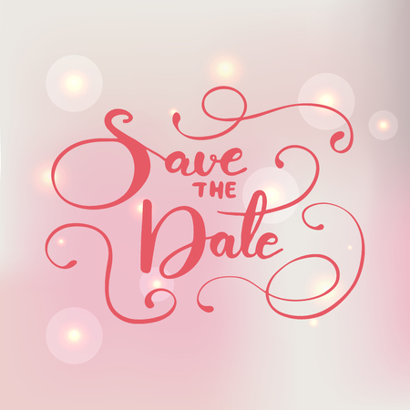Lettering Save the Date. Vector illustration.のイラスト素材
