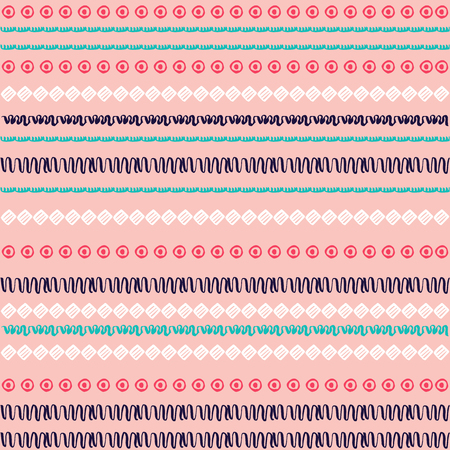 Set of pattern designs with tribal elements. Vector illustration.のイラスト素材