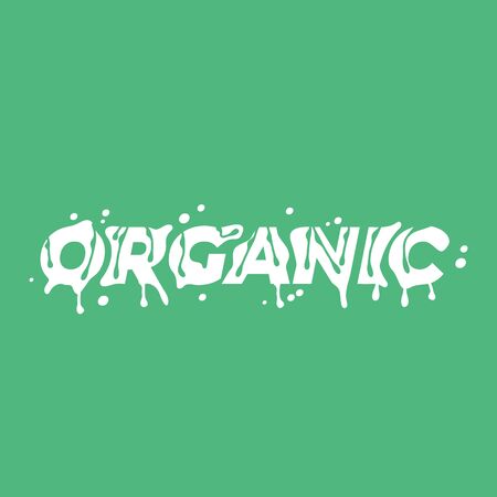 Organic lettering word. Vector illustration.のイラスト素材