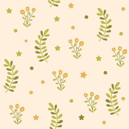 Floral seamless pattern design. Vector illustration.のイラスト素材