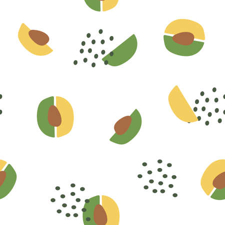 Seamless pattern with abstract elements. Vector illustration.のイラスト素材